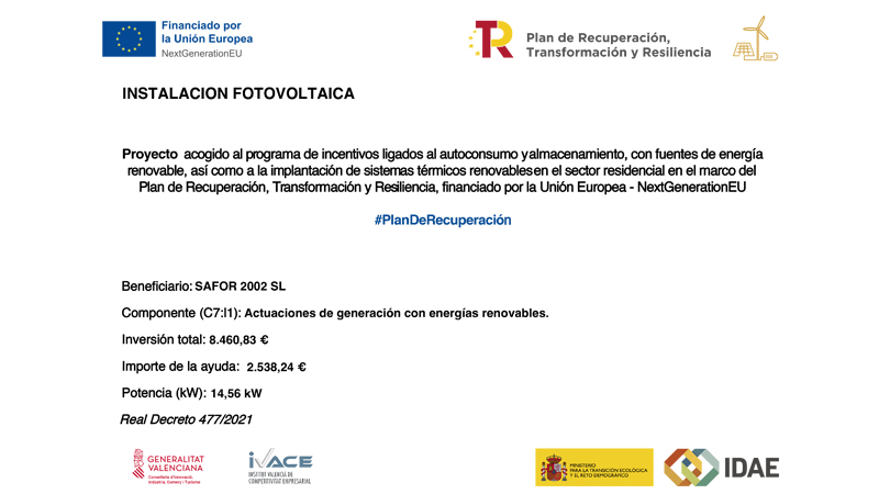 Instalación fotovoltaica